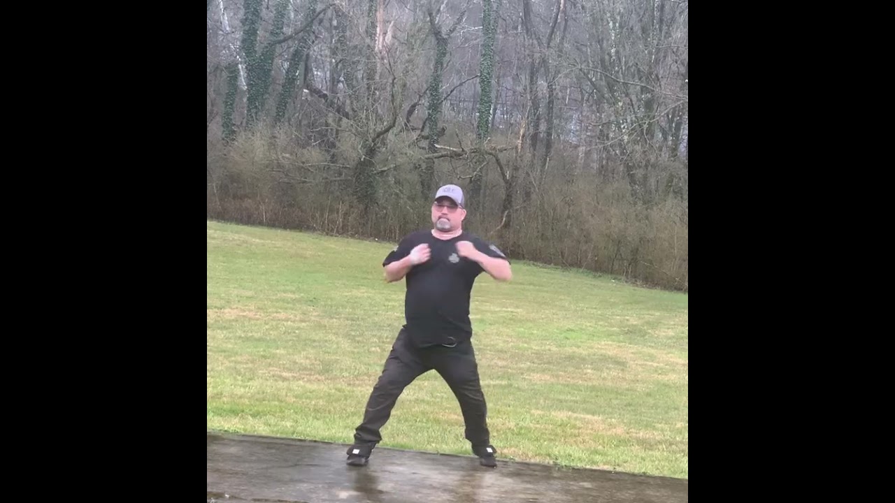 Pop’s Redneck tai chi. Isometric cardio.
