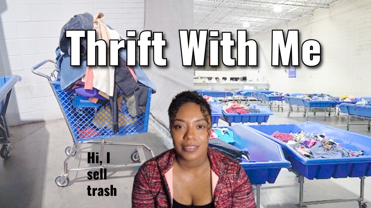 Digging for Hidden Gems at the Goodwill Outlet Thrift With Me for Resell Part-time Reseller & Haul