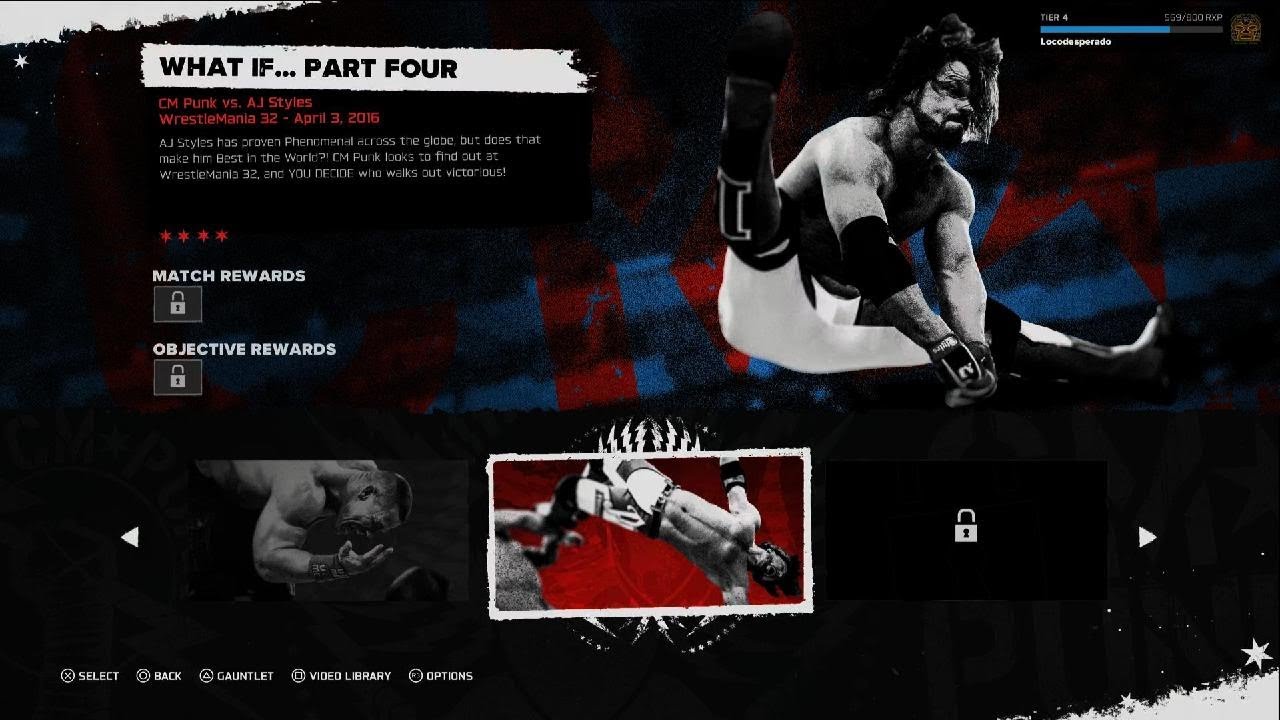 WWE 2K26 Showcase What If... Part Four CM Punk Vs. AJ Styles WrestleMania 32 All Objectives