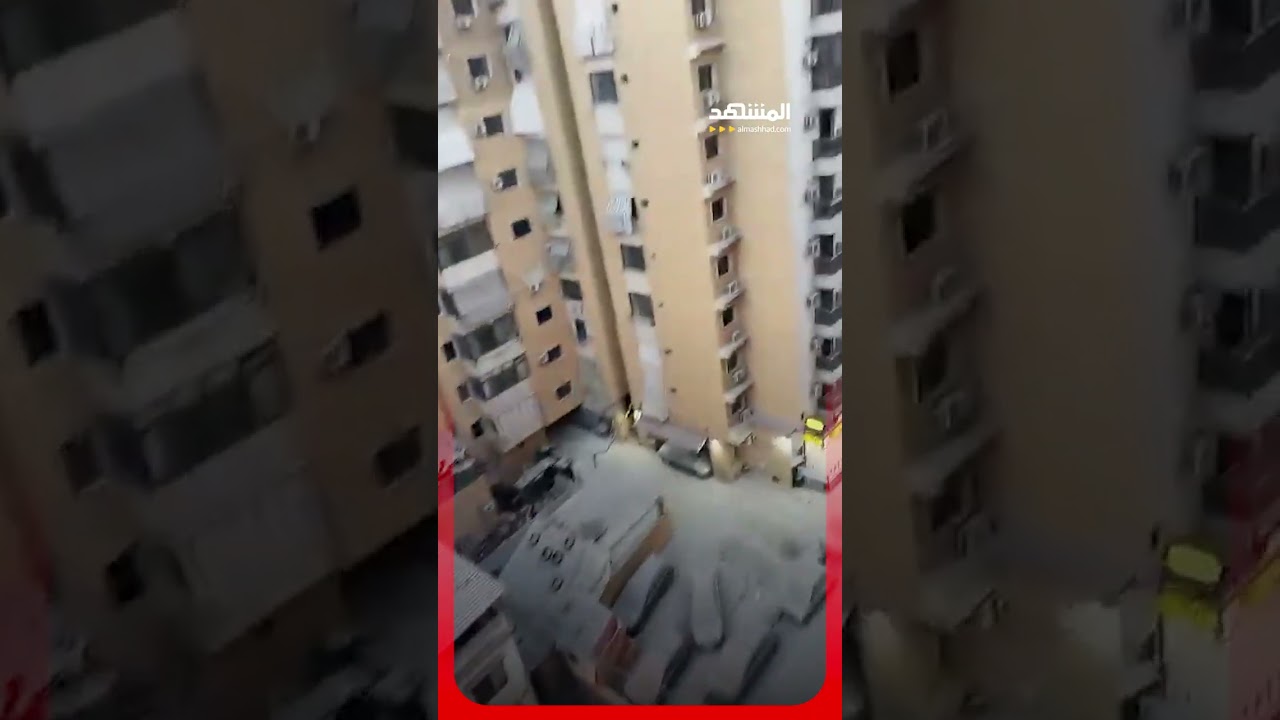 آثار الهجوم الإسرائيلي على زقاق البلاط في بيروت