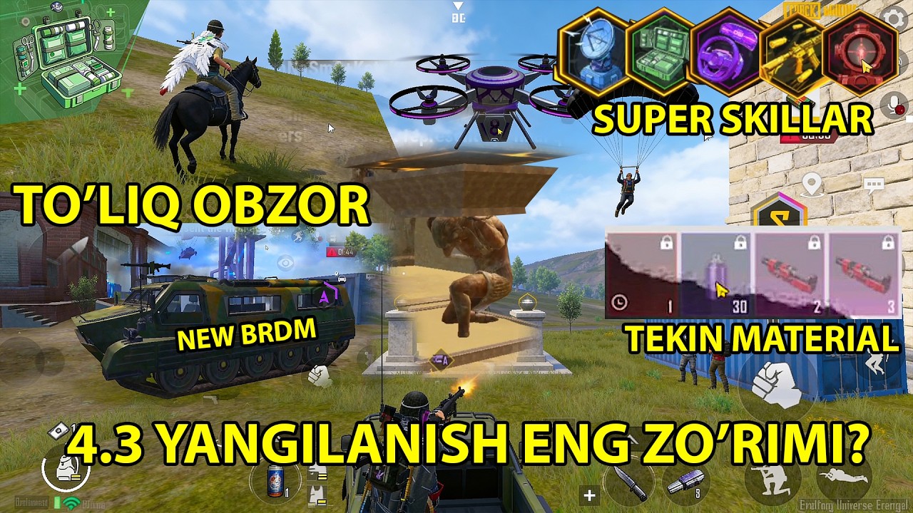 5TA SKILL TEKIN MATERIAL, TEKIN UPGRADE QUROL | 4.3 YANGILANISH
