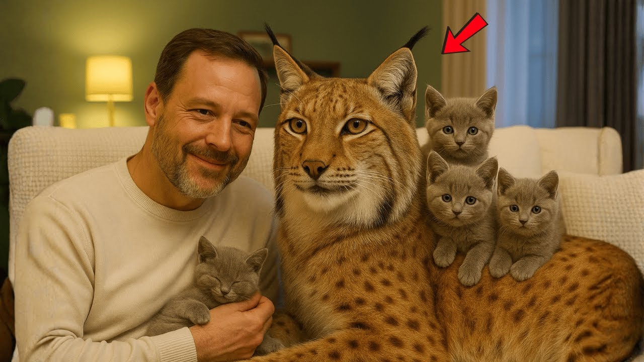 Bobcat Dad Returned… And This Time He Brought EVEN MORE Kittens! I Can’t Handle This 😱