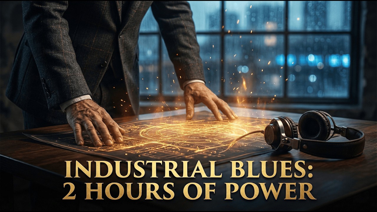 THE EMPIRE'S BLUEPRINT: 2 Hours of Dark Industrial Blues for Deep Work