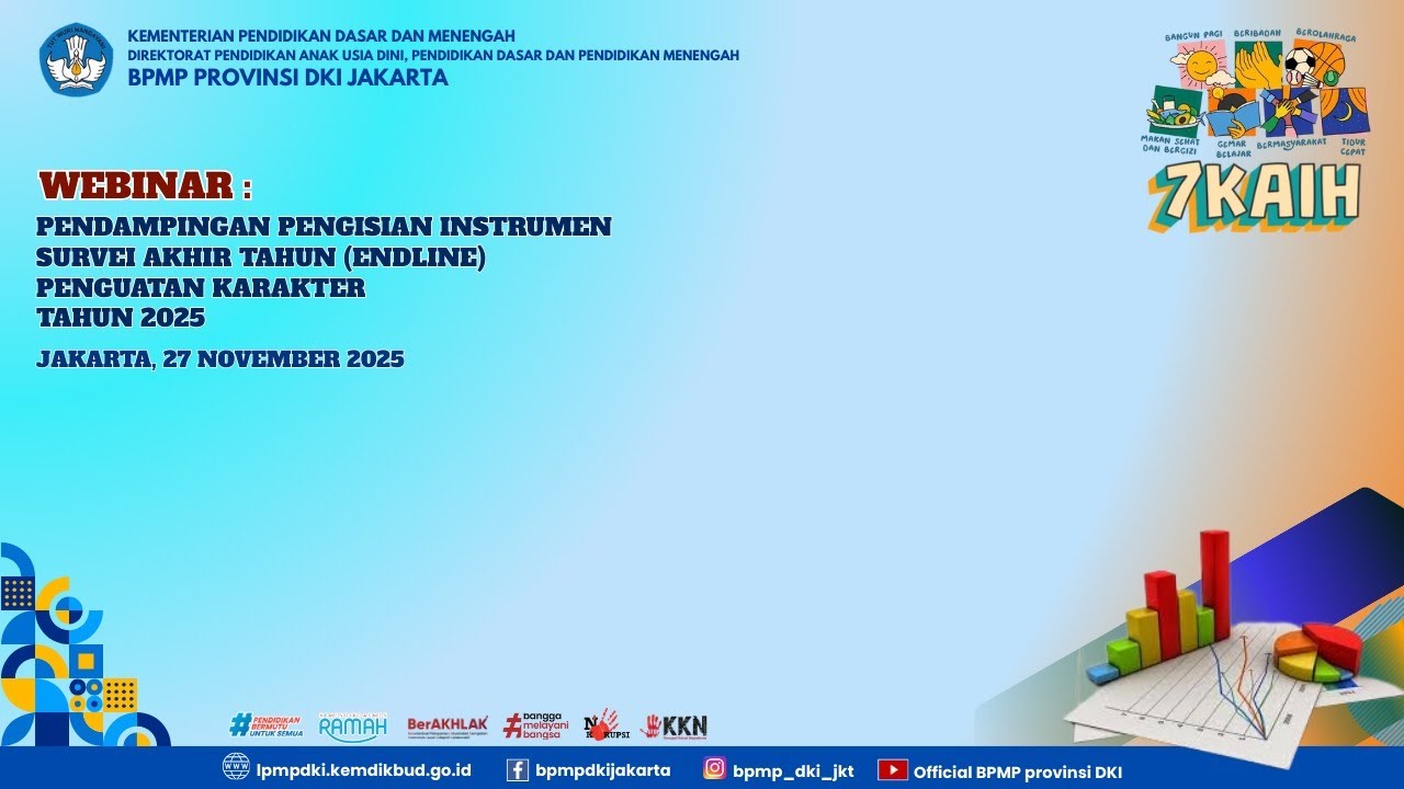 Webinar Pendampingan Pengisian Instrumen Survei Akhir Tahun (Endline) Penguatan Karakter Tahun 2025