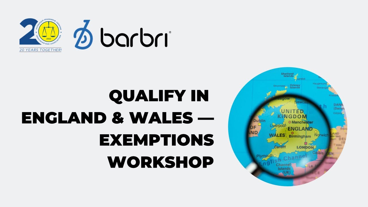 Qualify in England and Wales - Exemptions Workshop