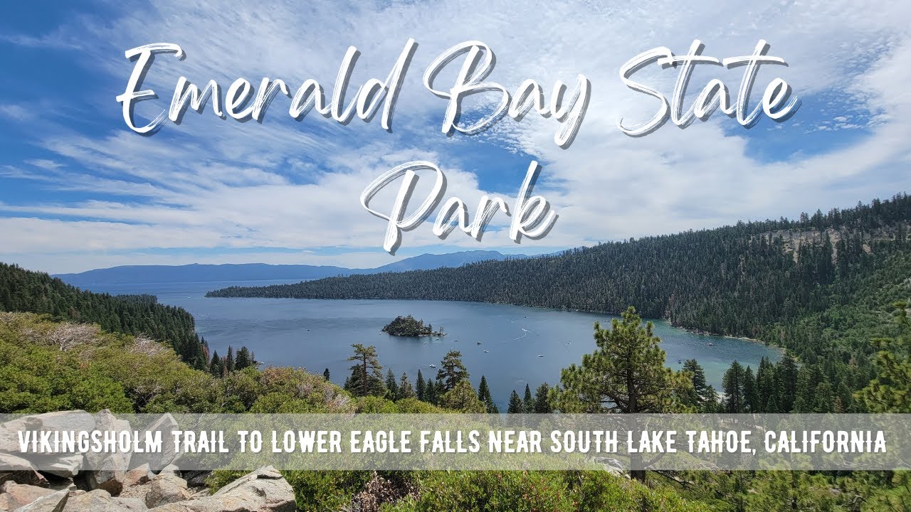 Hiking CALIFORNIA : Vikingsholm Trail To Lower Eagle Falls | Emerald Bay State Park (Waterfall) | 4K