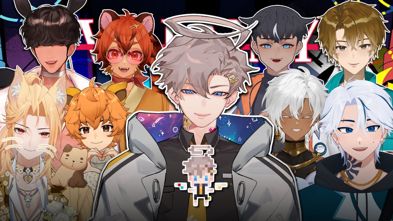 【 Villainy Collab 】 Male VTubers Play a Pixel Art Social Deduction Game