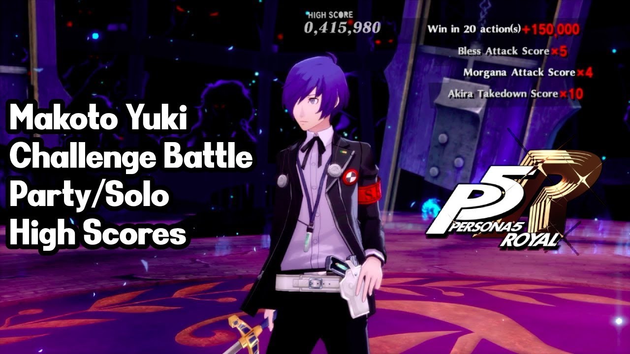 Makoto Yuki 850K Party High Score - Persona 5 Royal