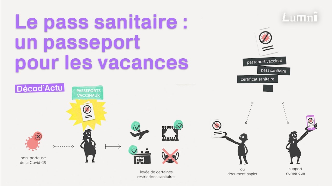 Pass sanitaire, un passeport pour les vacances | D&eacute;cod'Actu | Lumni