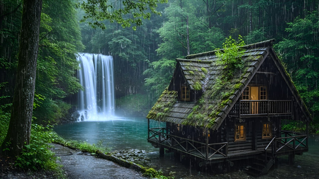 Soothing Rain in a Quiet Night Forest | Deep Sleep Ambience for Relaxation & Stress Relief