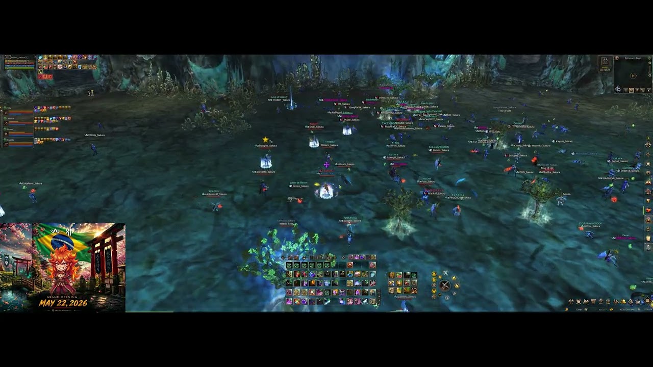 Lineage 2 AW Sakura - Fafurion pvp 12.07 - BlackZ clan
