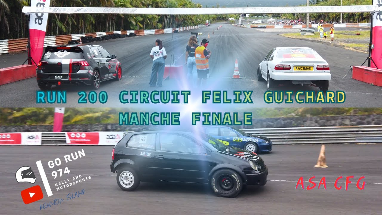 [4k] Run / Drag race /// Run 200 final Circuit Felix Guichard /// Île de la Réunion / Reunion Island