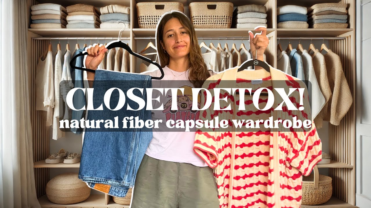Decluttering My Closet for a Natural Fiber Capsule Wardrobe | Christian Mom Vlog
