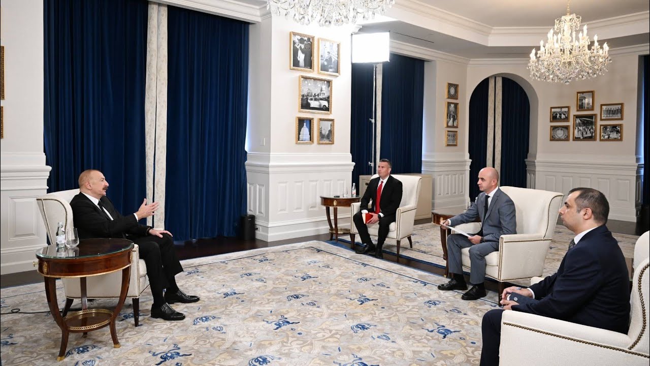 Prezident İlham Əliyev Vaşinqtonda Azərbaycanın media nümayəndələrinə müsahibə verib