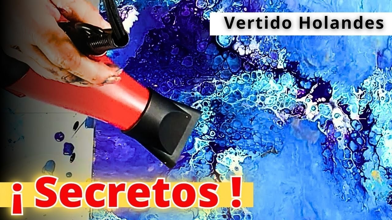 💥 Secretos del Vertido Holandés Paso a Paso 🔰 Acrílico Fluido, Pouring en Español