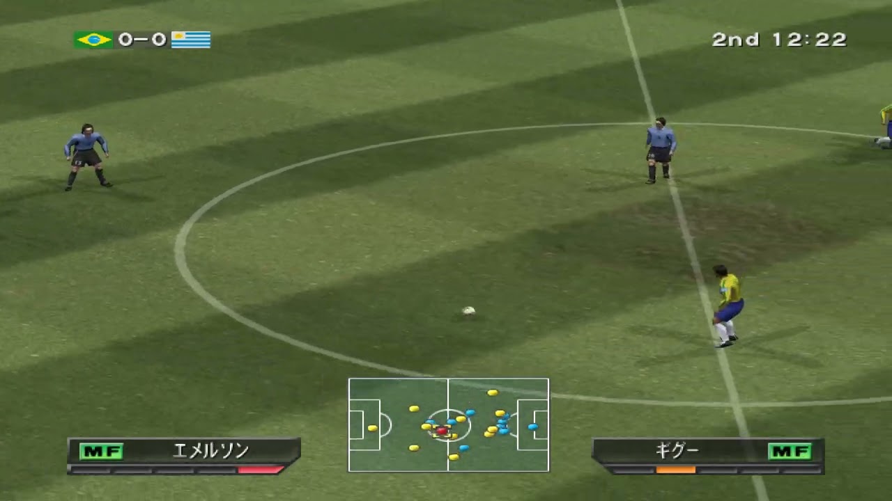 World Soccer: Winning Eleven 6 Final Evolution - Uruguay vs Brazil (KCET, Konami, 2002)