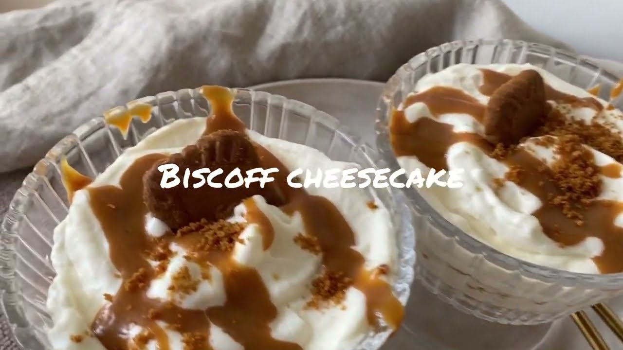 Biscoff cheesecake recept i glas