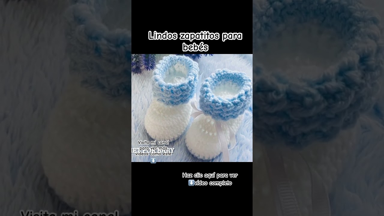 Lindos zapatitos o escarpines para beb&eacute;s con crochet, gancho, ganchillo paso a paso #crochetforbaby
