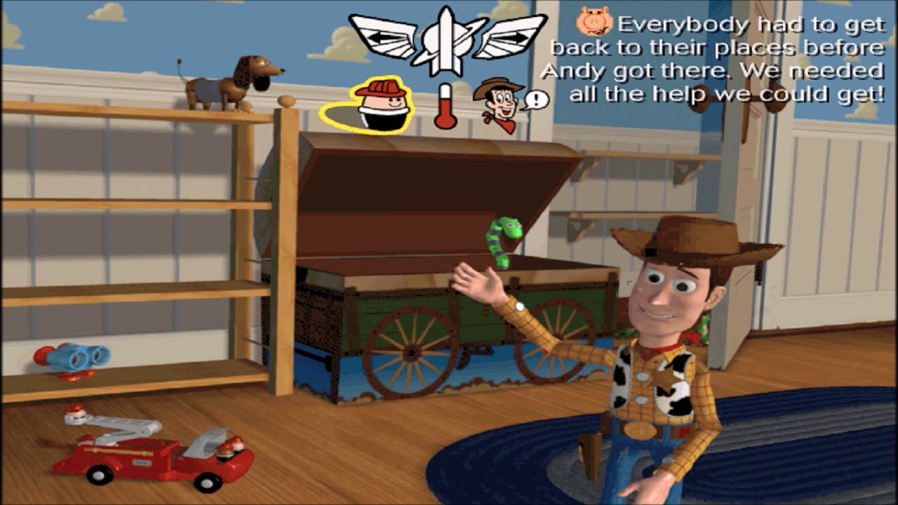 LP Toy Story Animated Storybook #1 ANDY'S ROOM