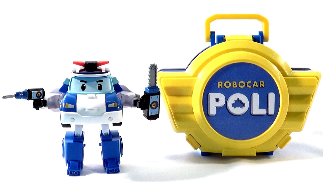 Поли Робокар в кейсе и Даник -  ロボカーポリー 로보카 폴리 - Ro-bo-ka Polli