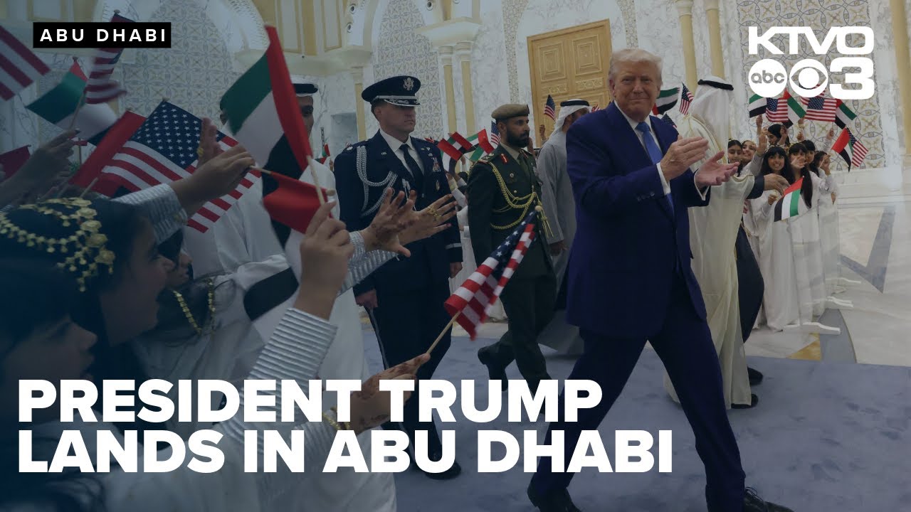 President Trump arrived at the Qasr Al Watan in Abu Dhabi
