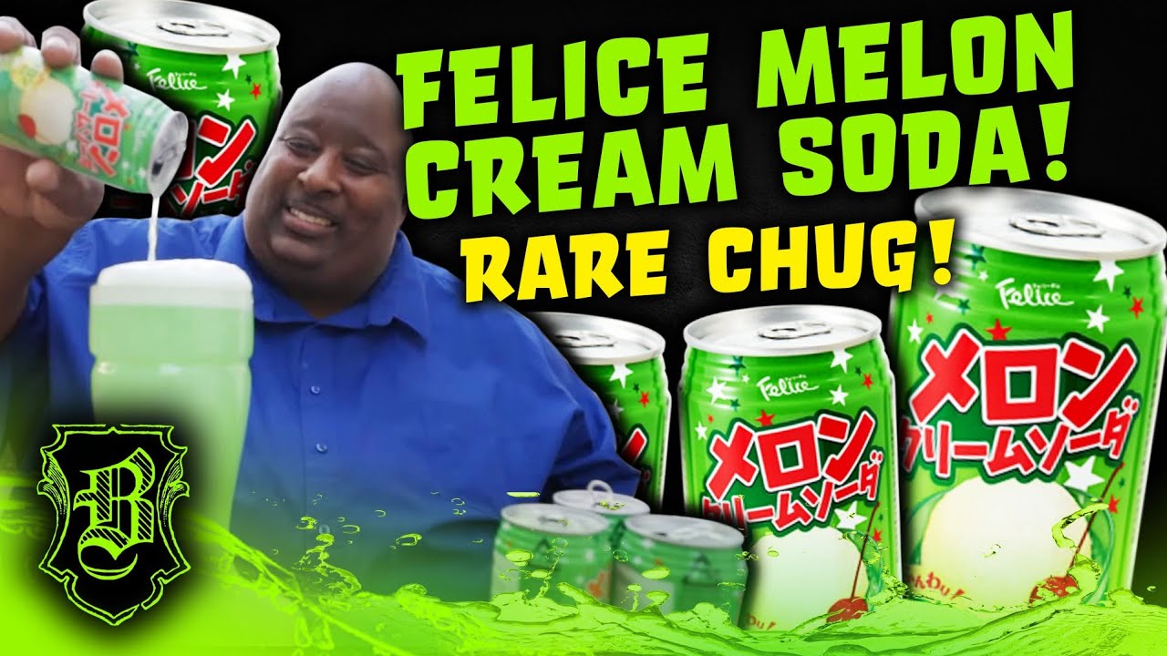 ANOTHER RARE CHUG FOLKS!! | Felice Melon Cream Soda from Japan.