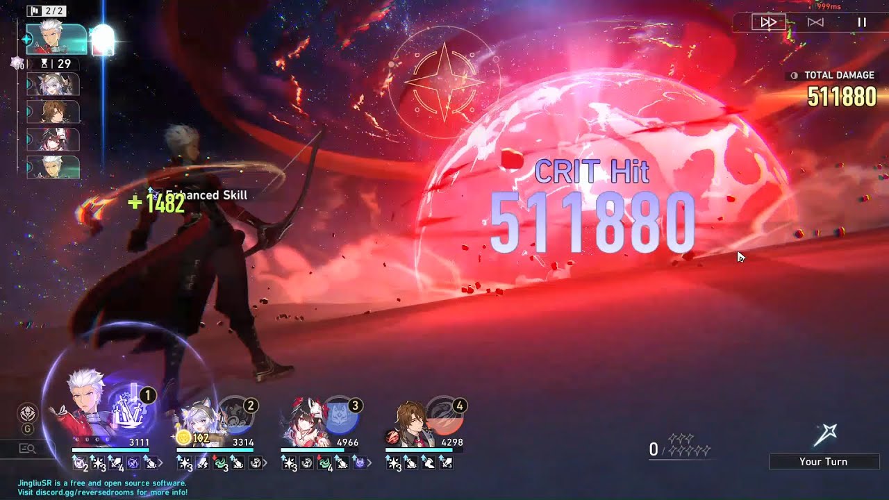 Archer 0-cycle 4M True Sting 5 cost ft. Cipher Sparkle Gallagher | HSR 3.4 v2