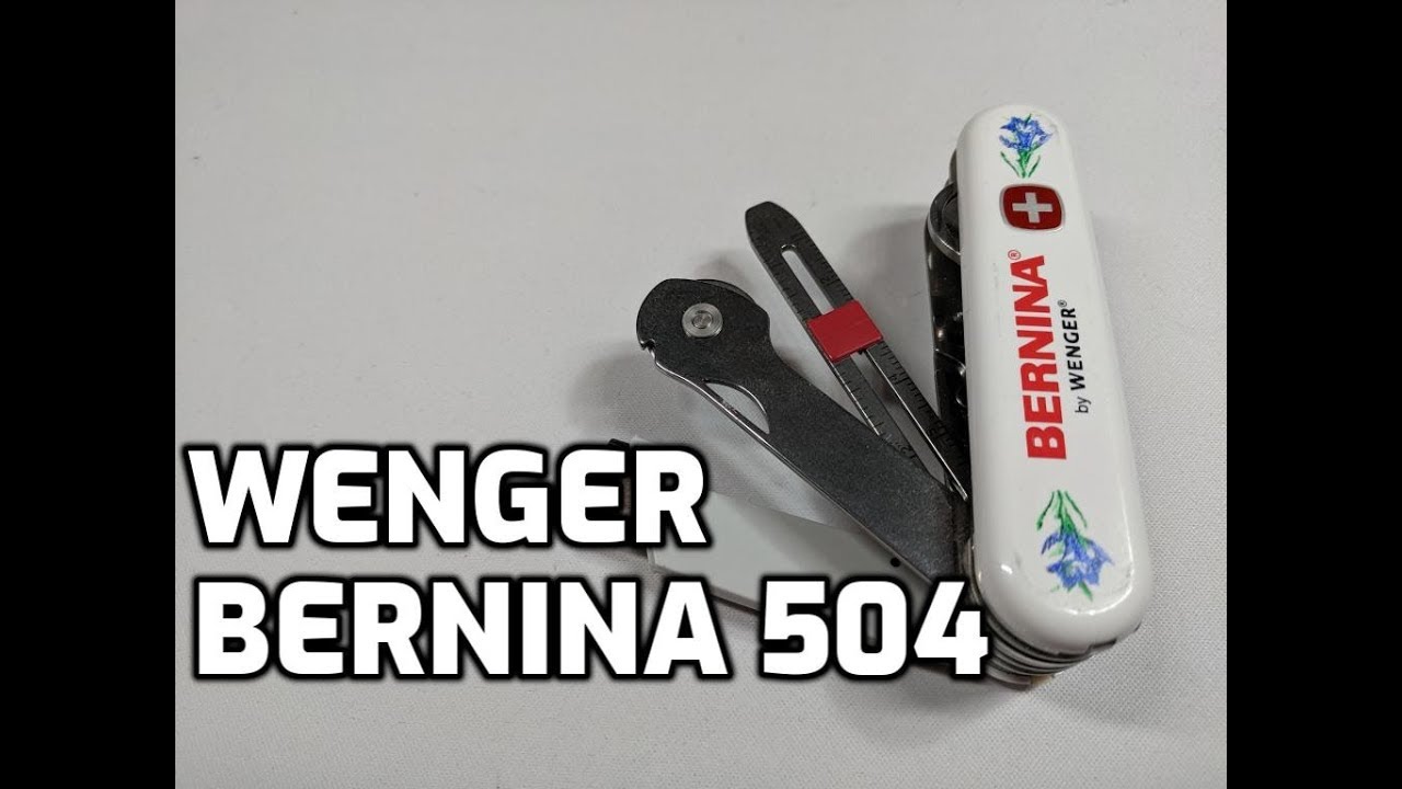Wenger Bernia 504 (Sewessential Tool) Discontinued Swiss Army Sewing Knife Unboxing and Review