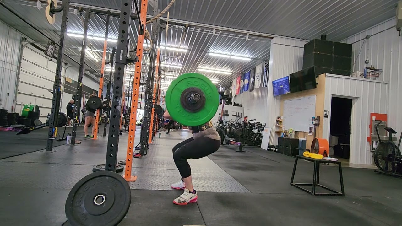 Amrap pause (3s) front squats at 172, 150 and 140 lbs