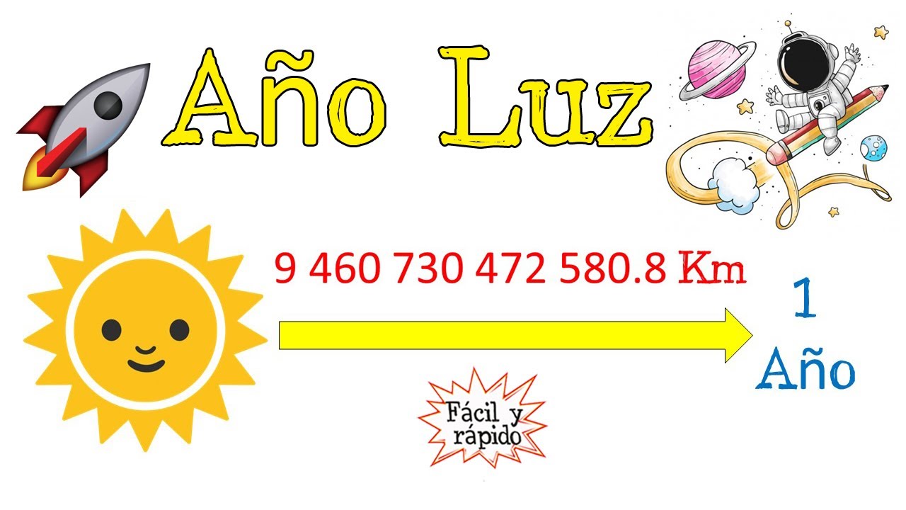 🌞 ¿Qué es un AÑO LUZ? Equivalencia 💫 [Fácil y Rápido] | FÍSICA |