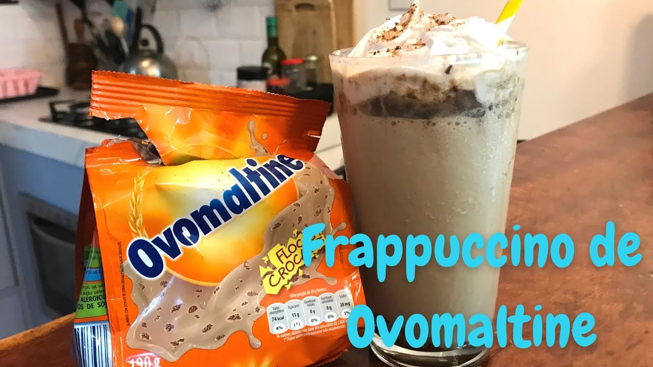 Receita café gelado: Frappuccino de Ovomaltine