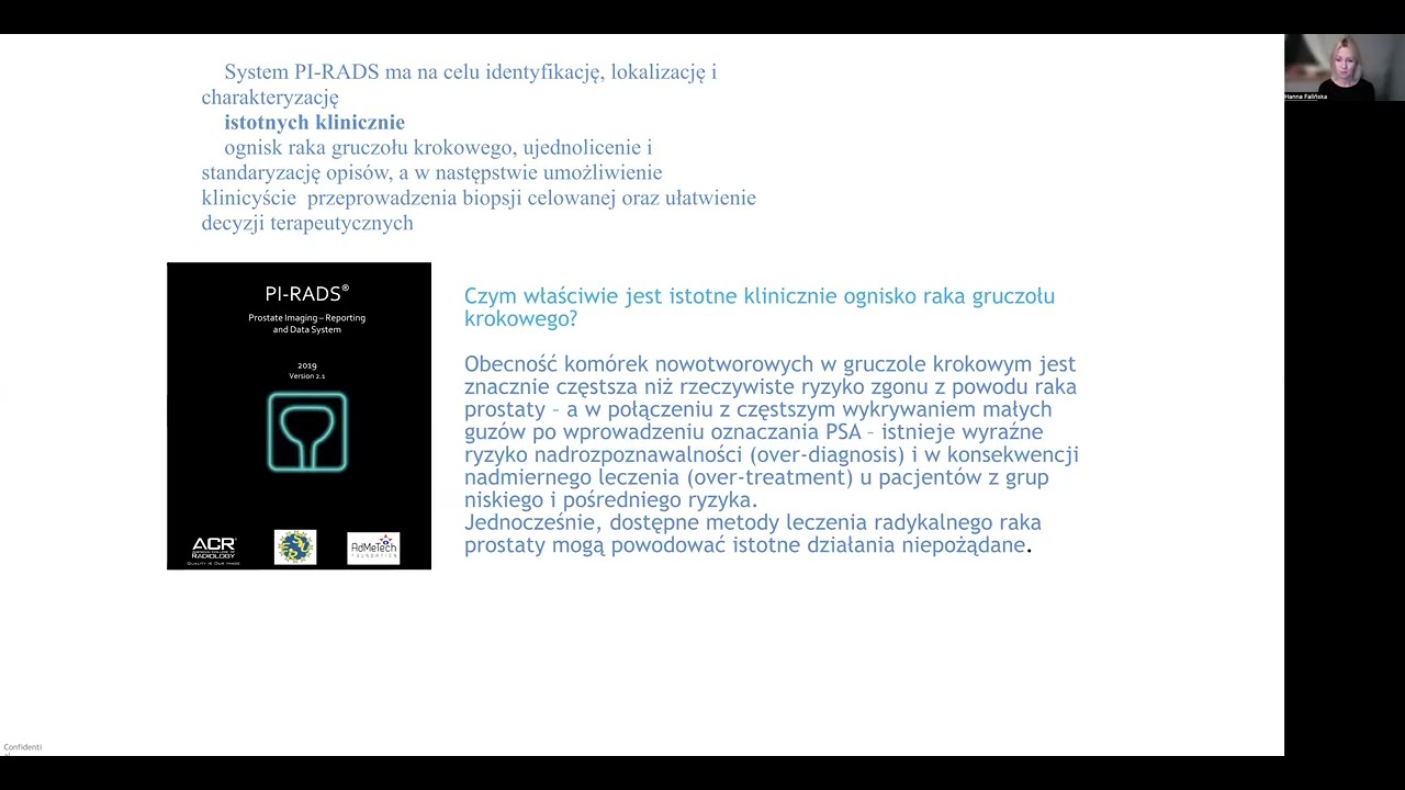 H. Falińska - Ocena zmian ogniskowych gruczołu krokowego w badaniu MR, skala PI-RADS