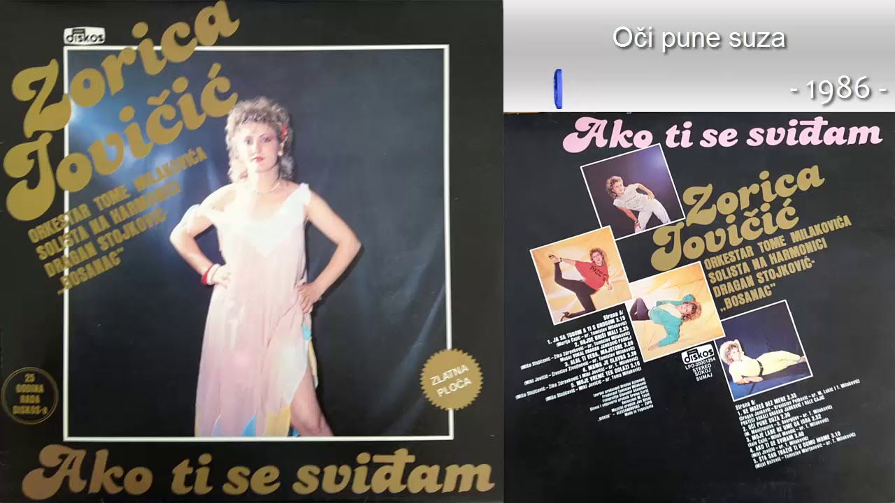 Zorica Jovicic - Oci pune suza - (Audio 1986)
