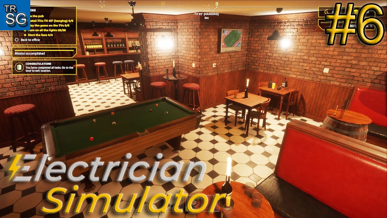 Electrician Simulator - Helping with the Reopening of a Pub for the World Cup - New Opening! #6