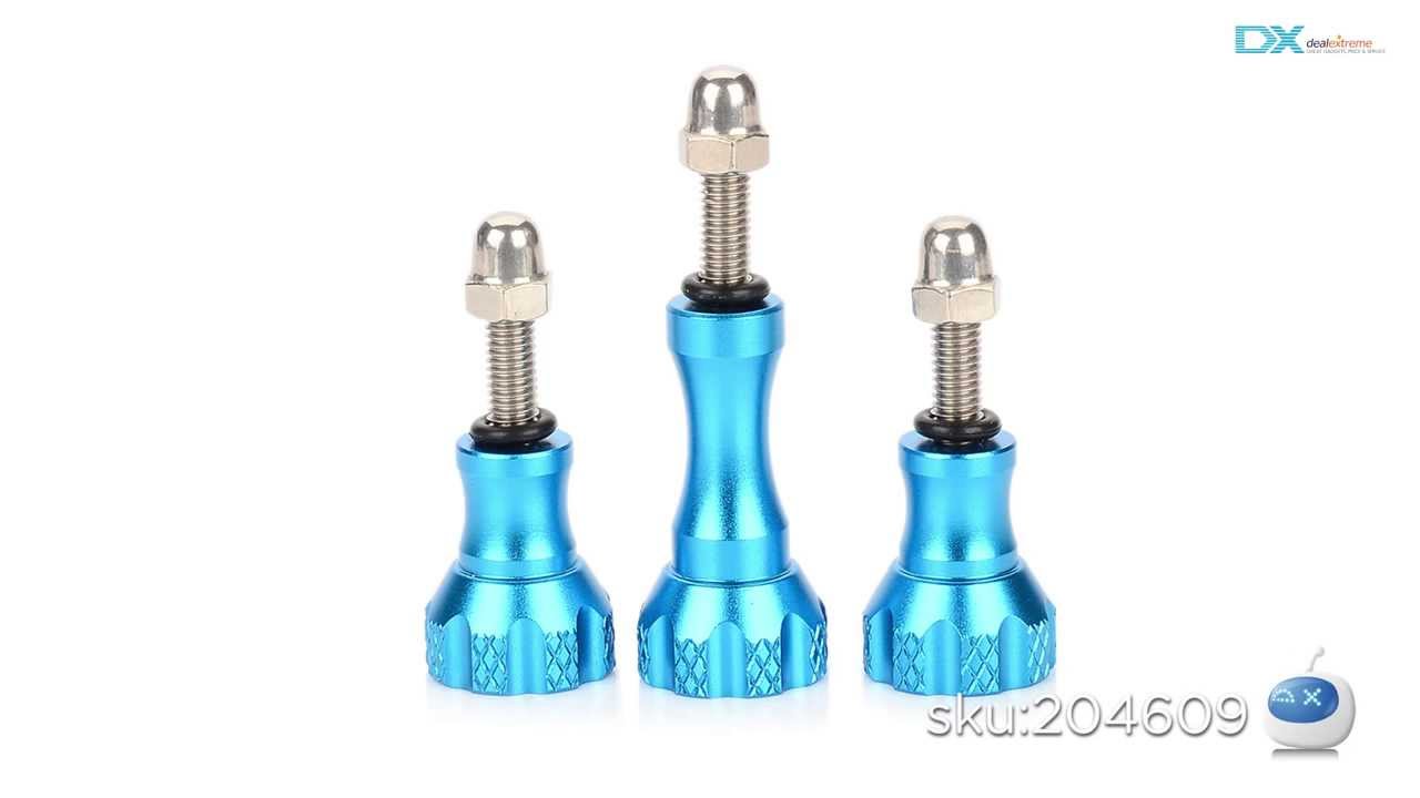 DX: HR51-BL CNC Aluminum Spare Screw Kit for Gopro Hero 3 / 3+ / 2