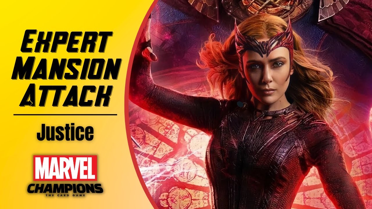 Marvel Champions Scarlet Witch Justice Vs. Expert Mansion Attack