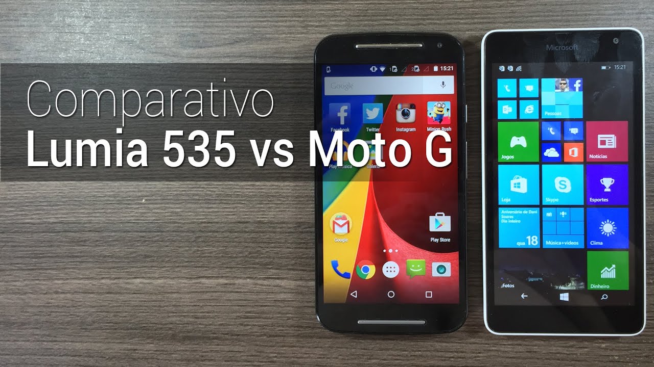 Comparativo: Lumia 535 vs Moto G | Tudocelular.com