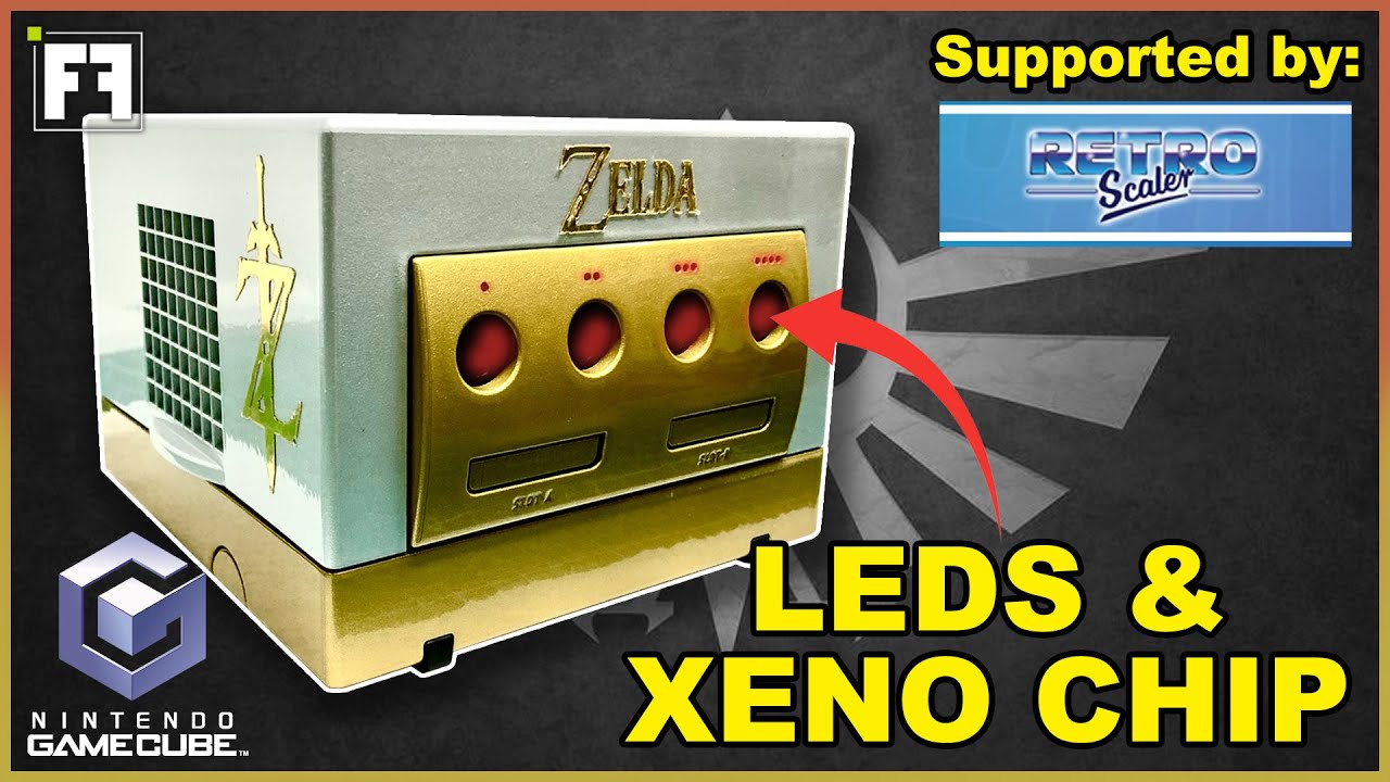 Преображение NITENDO GAMECUBE с помощью специальной покраски, чипа Xeno и светодиодной подсветки:...