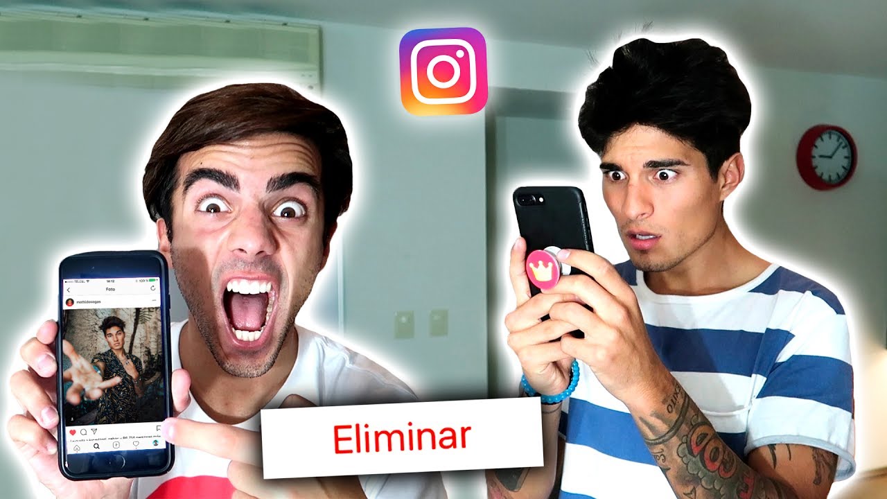 LE BORRAMOS TODAS SUS FOTOS DE INSTAGRAM! *Se enloqueci&oacute;*