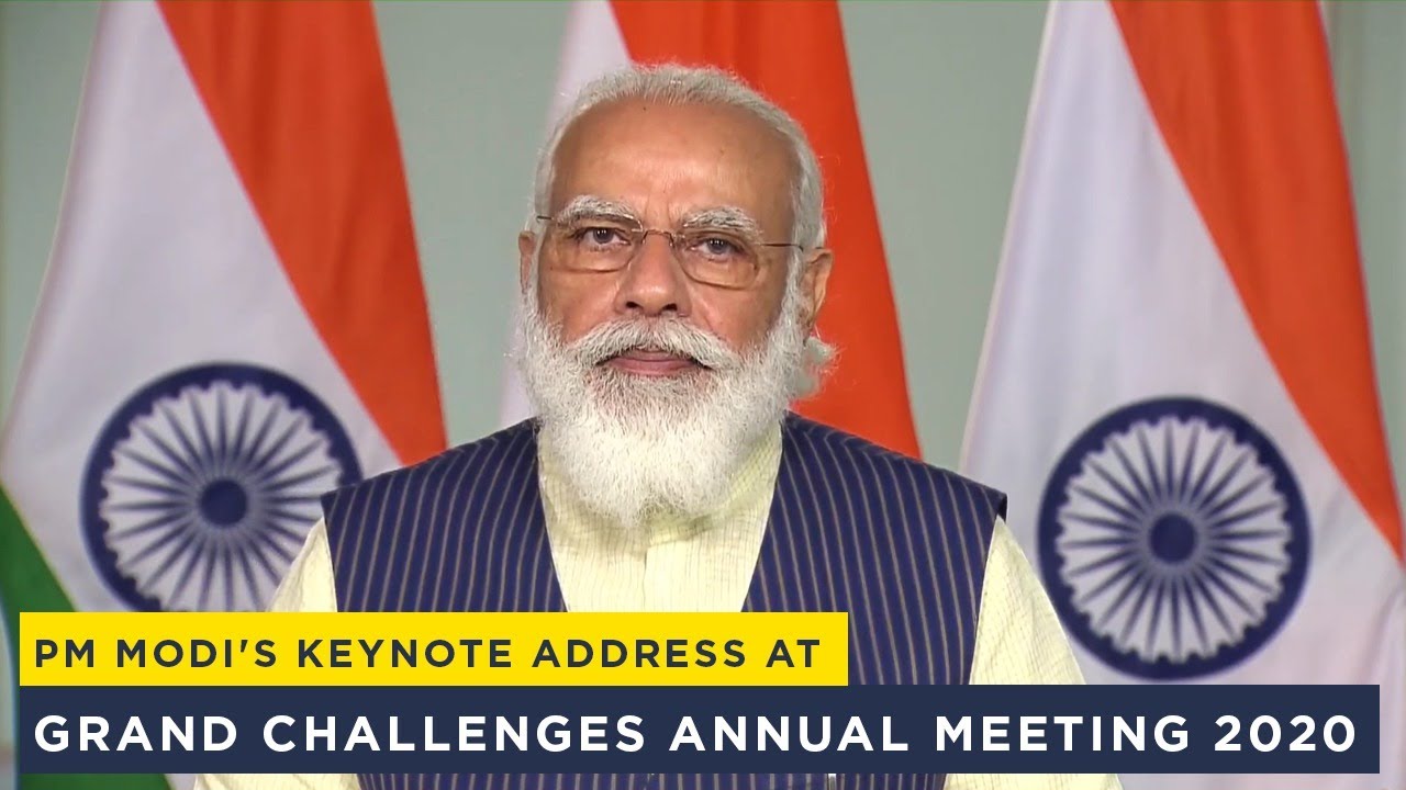 PM Modi's keynote address at Grand Challenges Annual Meeting 2020
