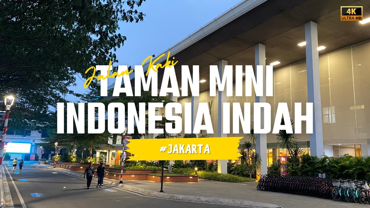 [4K] Explore Taman Mini Indonesia Indah Sore Hari & Tirta Cerita Show yang Memukau!