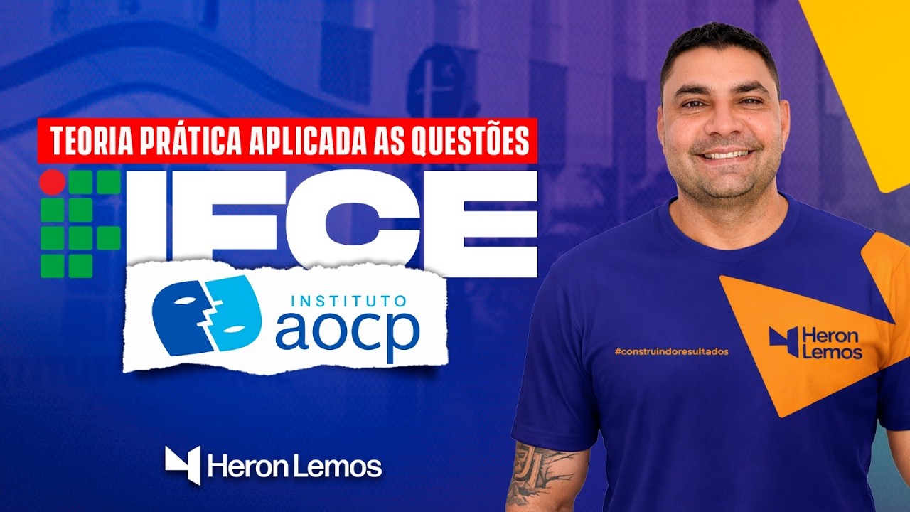 PÓS-EDITAL IFCE! RESOLUÇÃO DE QUESTÕES AOCP