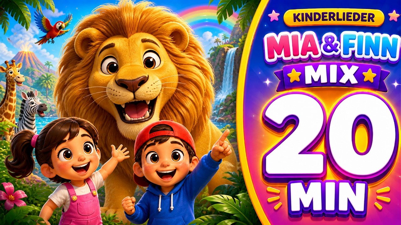 Mia & Finn – 17 Minuten Abenteuer-Songs 🌈 | Kinderlieder Compilation