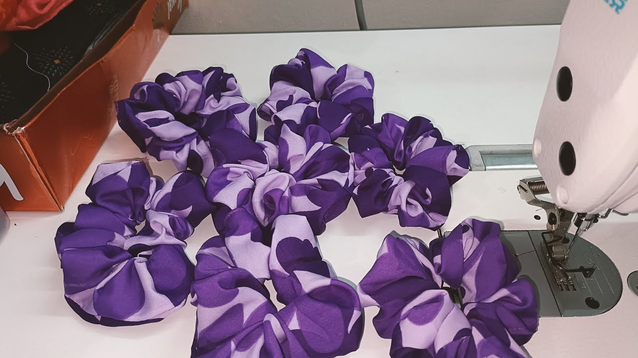 crunches band measurement and stitching... #hairband #crunches #tailoringclass 