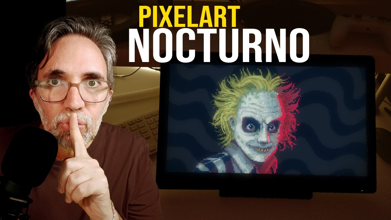 🌙 Pixelart de Beetlejuice: ASMR Relajación para Dormir | ささやき