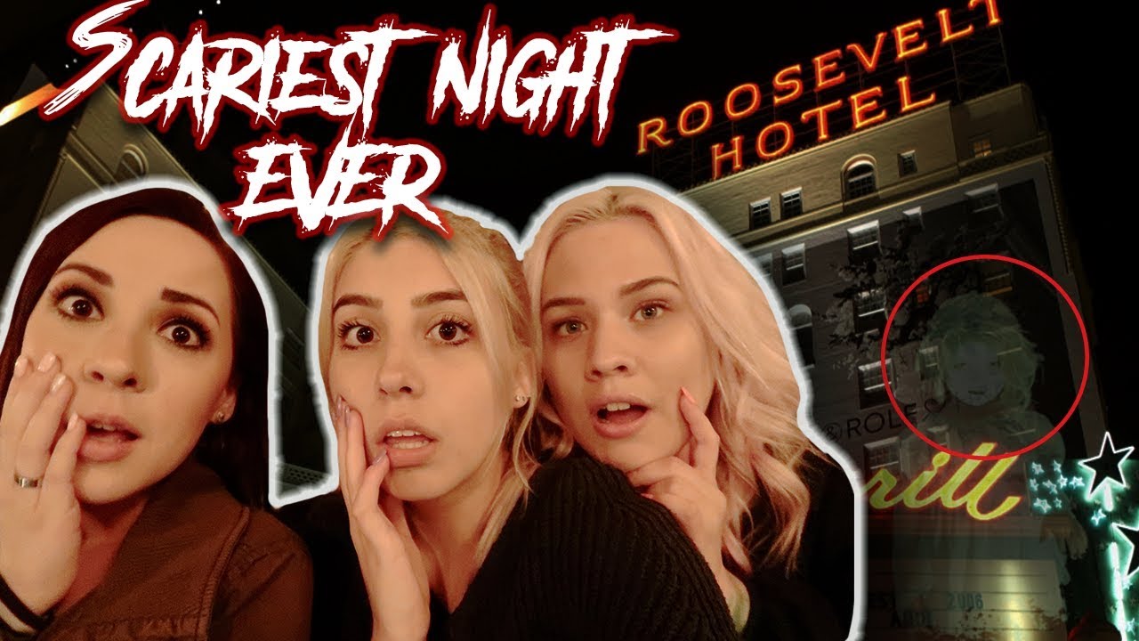 OVERNIGHT CHALLENGE AT THE HAUNTED ROOSEVELT HOTEL (SCARY)
