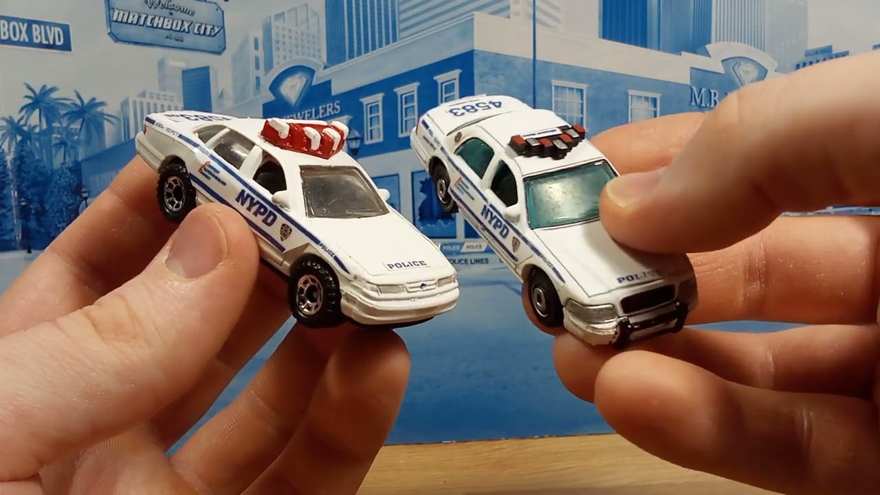 Custom Matchbox NYPD 1993 Ford Crown Victoria Police Interceptor 