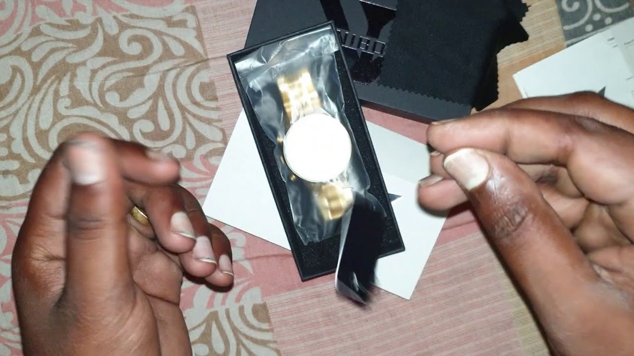 Nibosi gold watch unboxing