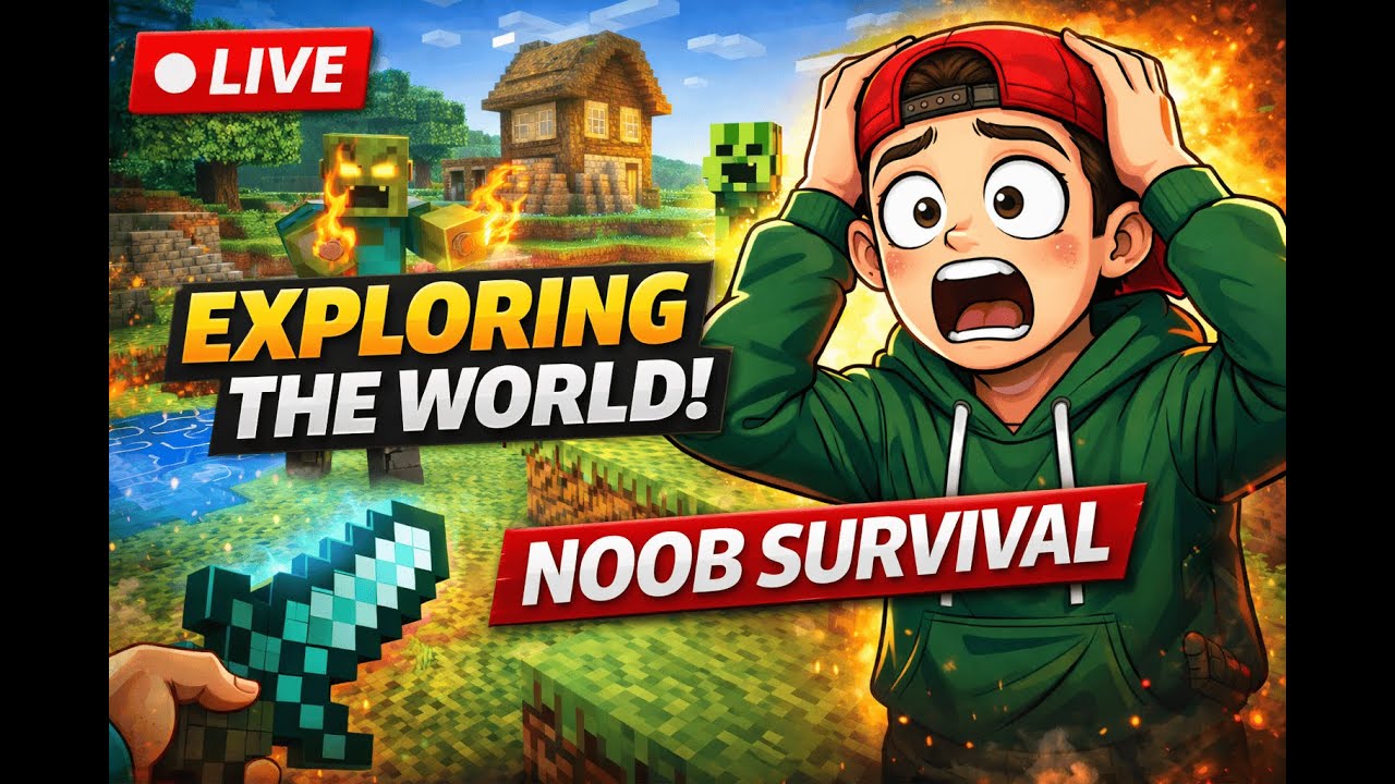 Exploring the World in Minecraft 😳 | Live Survival | Live Gameplay |
