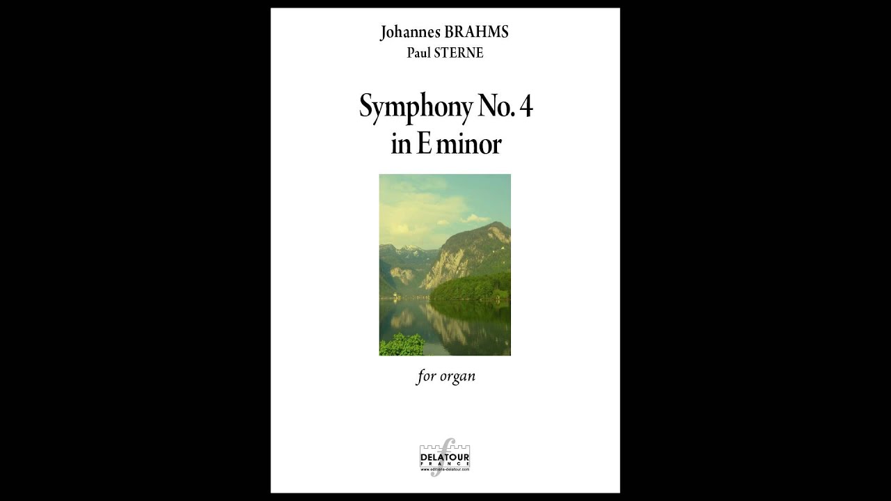 Brahms Johannes- Symphonie n°4 en mi mineur pour orgue